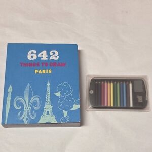 Chronicle Books - 642 Tiny Things to Draw: Paris & Mini Pencil Set Bundle